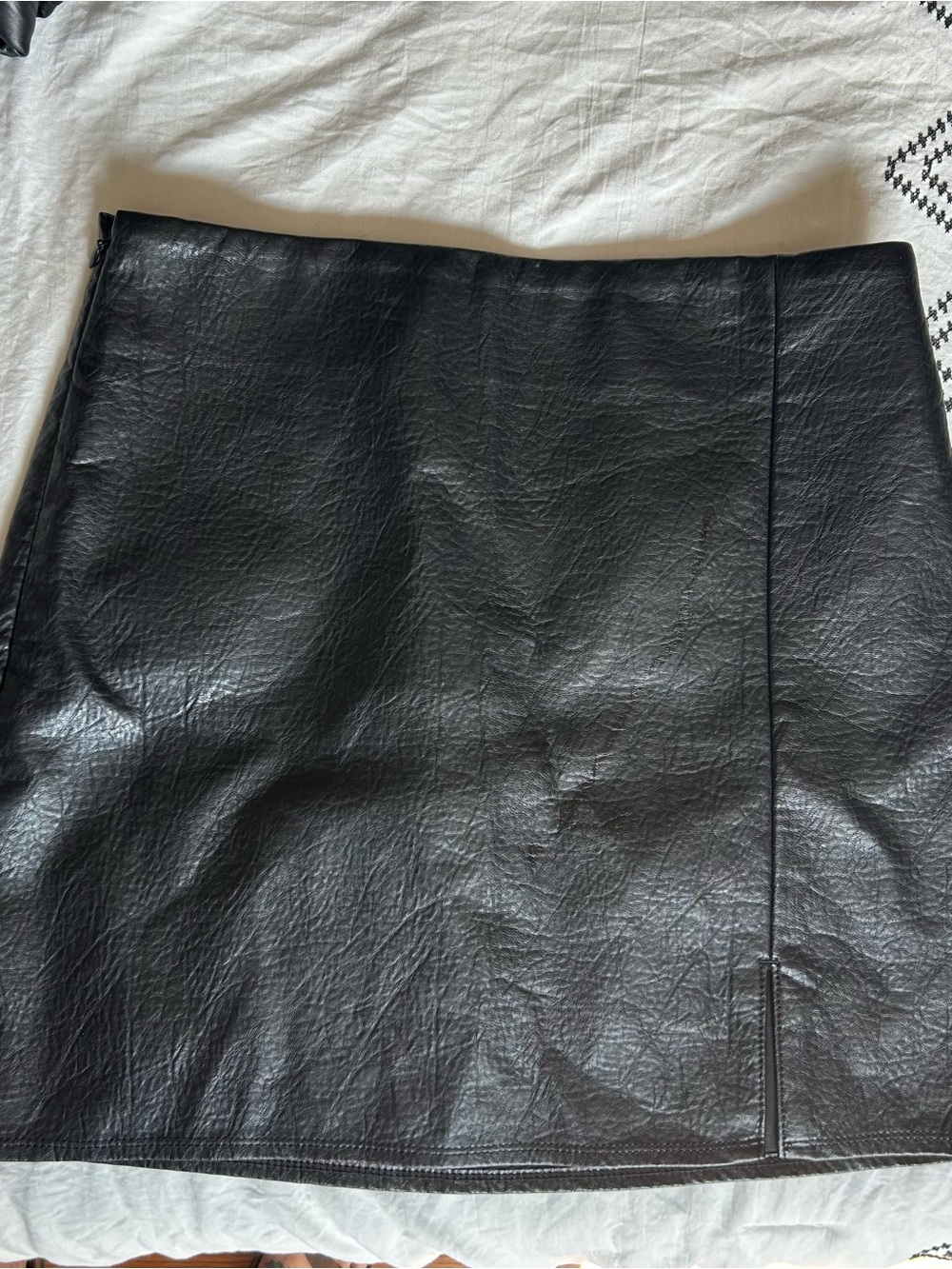 Old Navy Black Faux Leather Mini Skirt